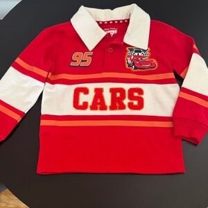 Disney Cars Red and White Long Sleeve Shirt size 3t